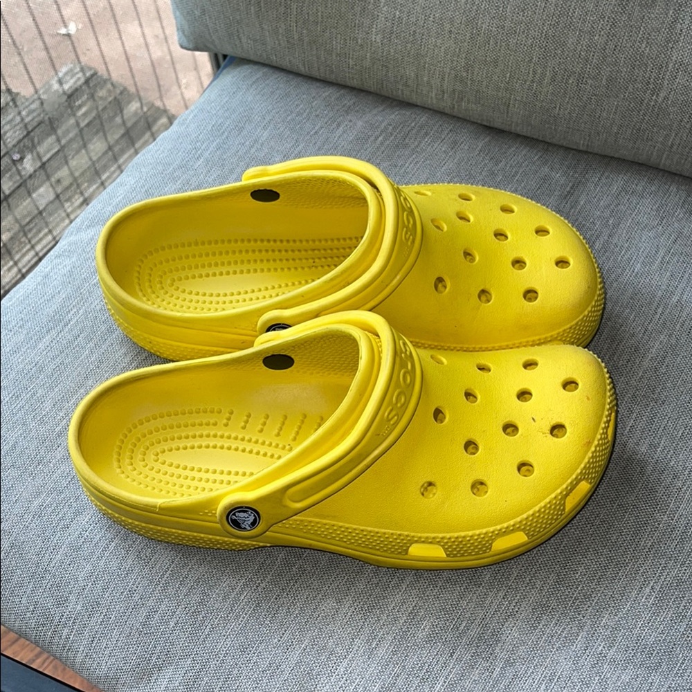 Yellow Croc Clogs